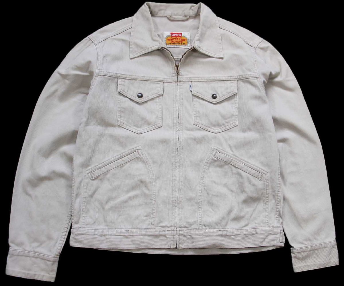 90s Levi'sリーバイス WHITE TAB JACKETS 70519 コットン ピケ ワーク