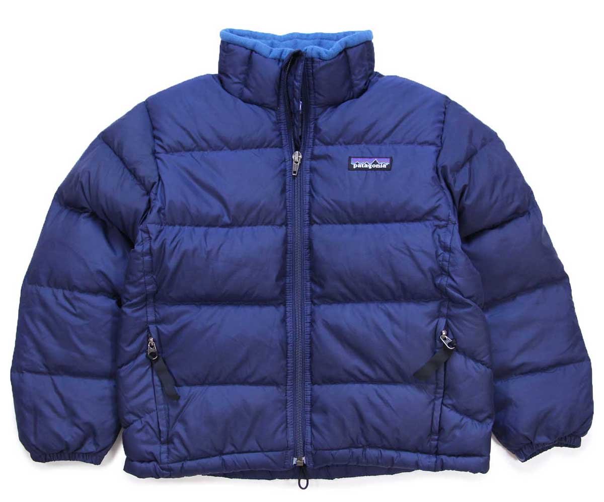 00s patagoniaパタゴニア DOWN JACKET ナイロン ダウンジャケット 紺