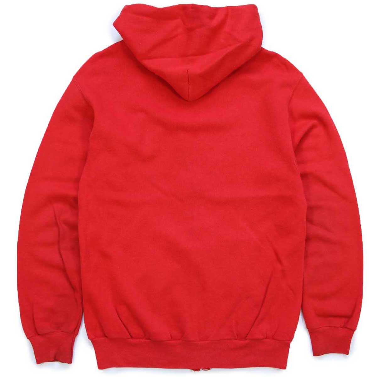 80s USA製 Hanes 無地 スウェット ジップパーカー 赤 S☆フーディー