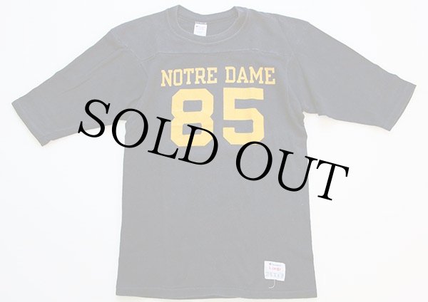 80s USA製 Championチャンピオン NOTRE DAME 85 ナンバリング コットン