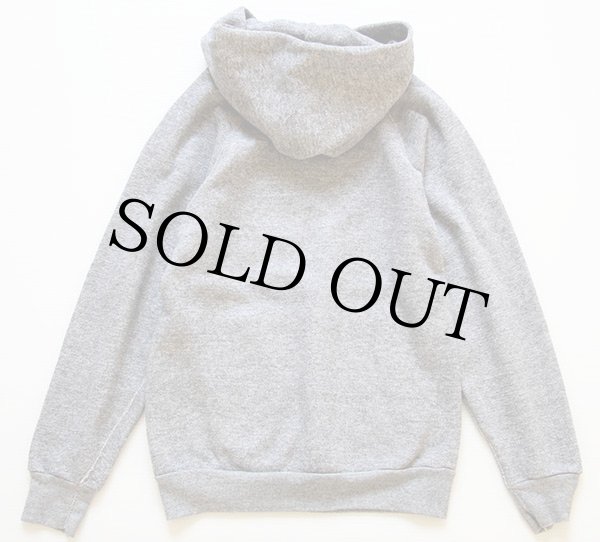 80s USA製 DISCUS WISCONSIN バッキー スウェットパーカー 杢グレー S