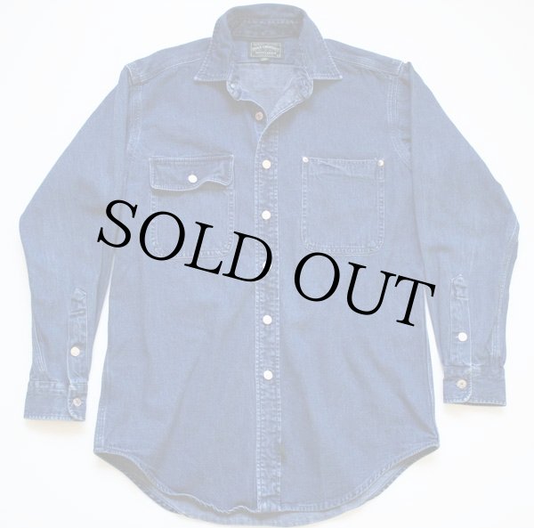 80s USA製 ポロ カントリー ラルフローレン デニムシャツ S