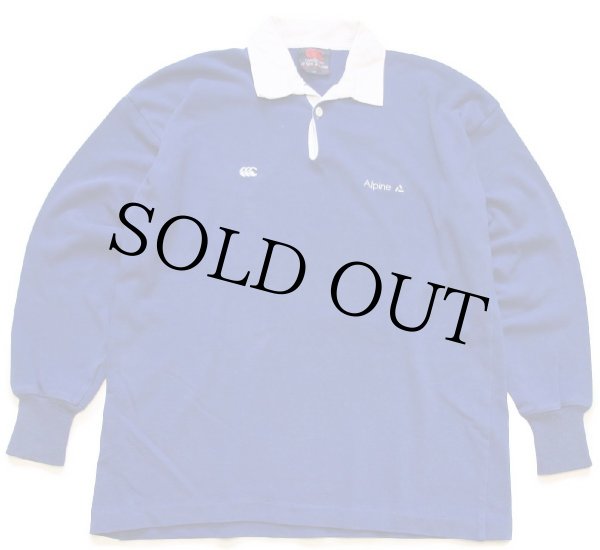 90s ニュージーランド製 CANTERBURYカンタベリー Alpine 刺繍 ラガー