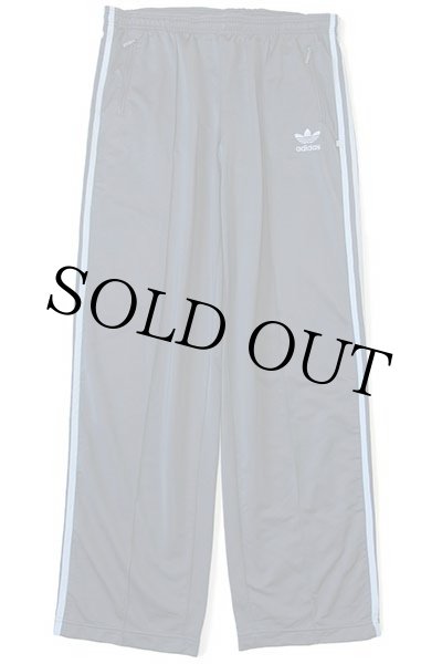 90s adidasアディダス トレフォイル ロゴ刺繍 トラックパンツ 紺×水色