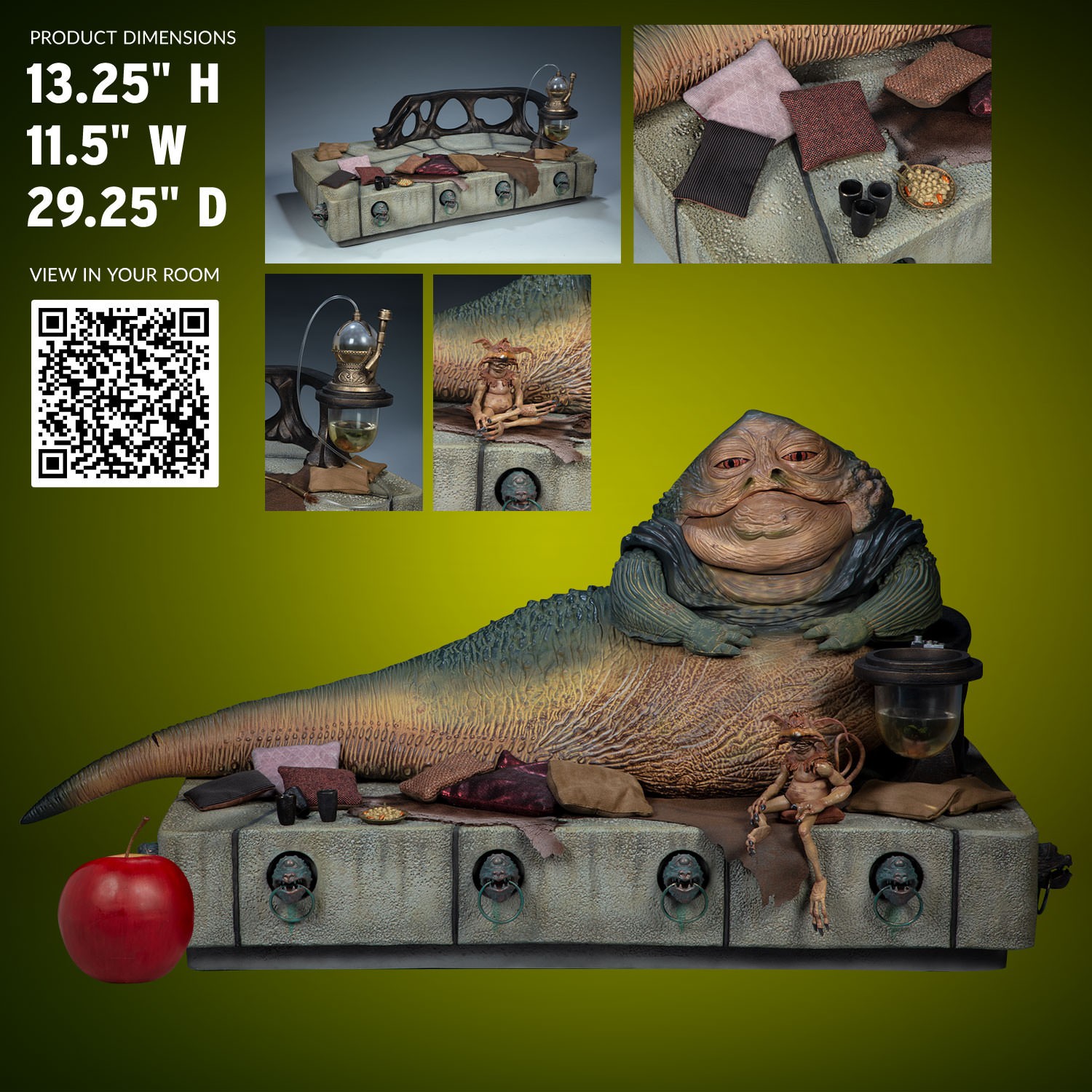 Jabba The Hutt and Throne Deluxe | Sideshow Collectibles
