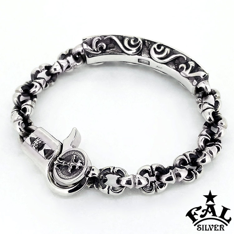 エフエーエル F.A.L FAL シルバー ブレスレット ラージ R.I.P