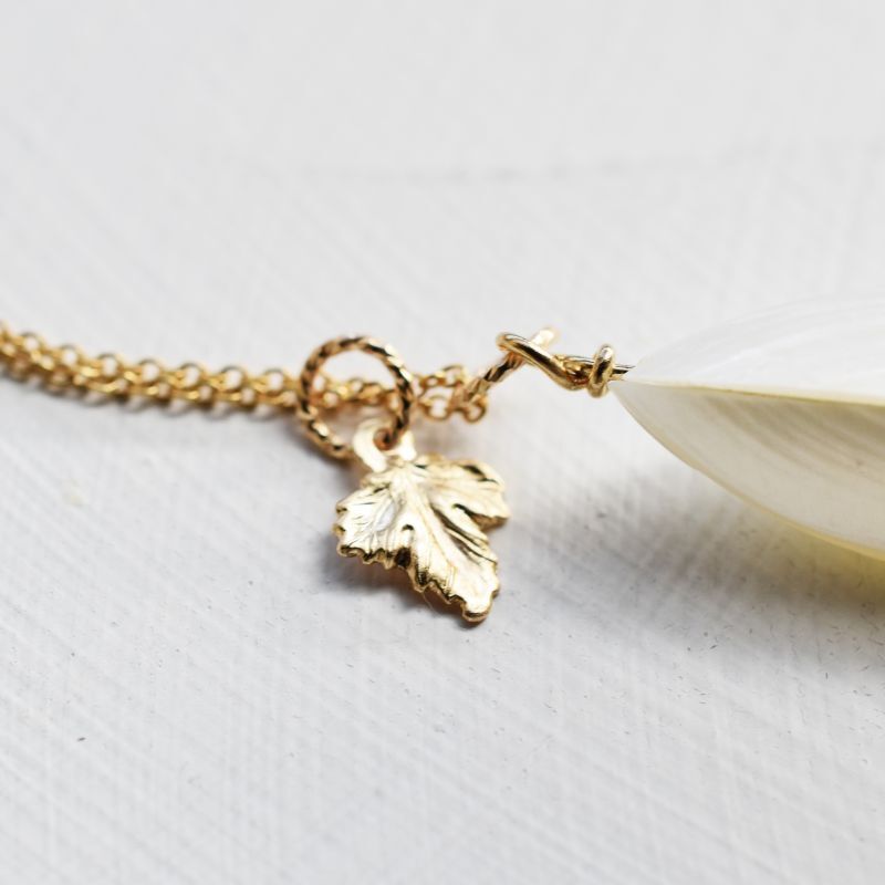 重ね付け用チャーム】14KGF ゴールドリーフ チャーム - Silvia de atelier