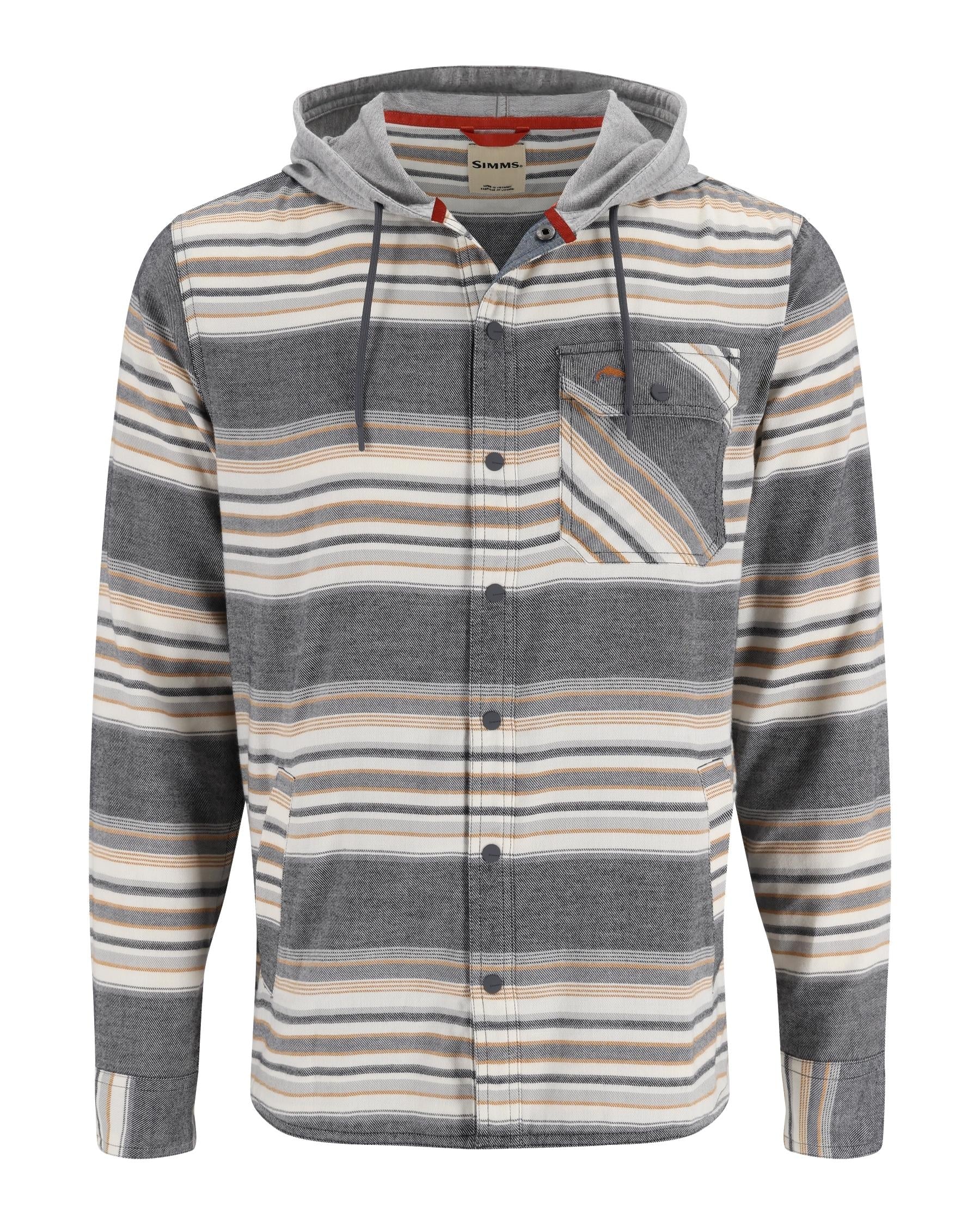 Men's Lightweight Flannel Hoody Shirt - Santee | Simms Fishing