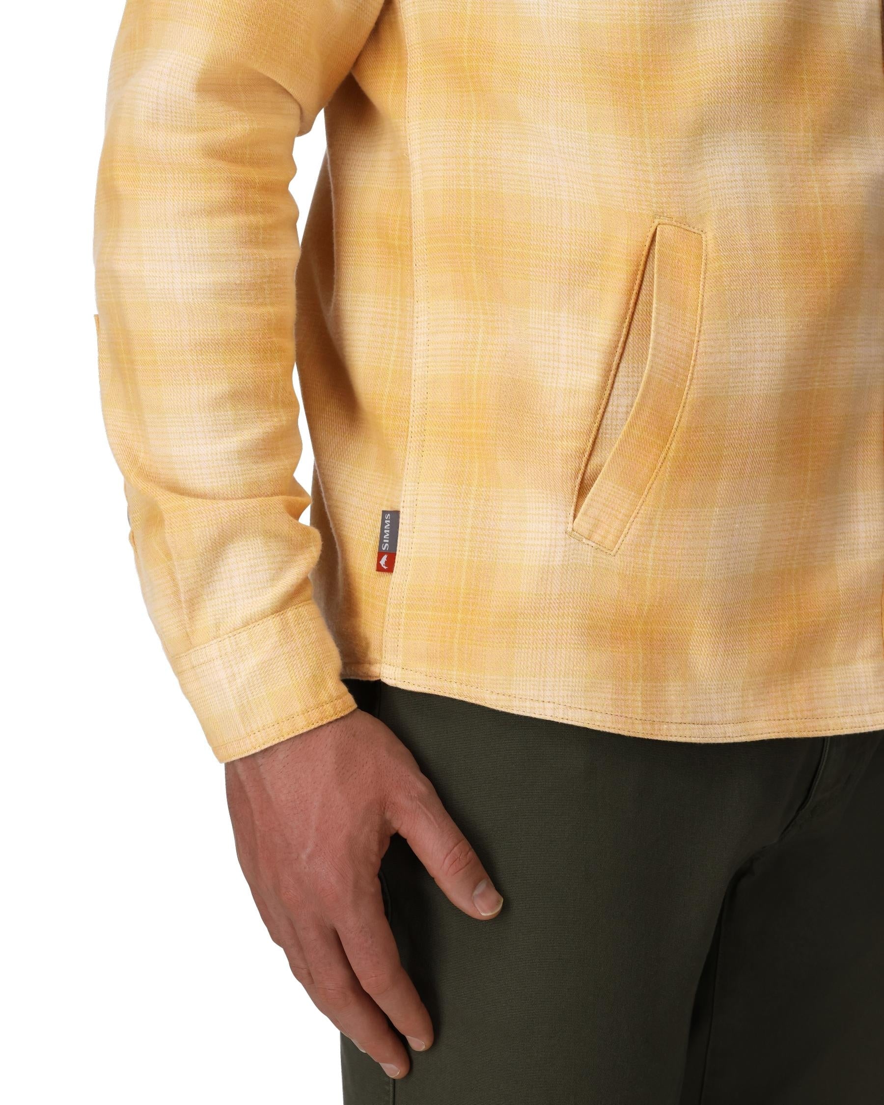 Men's Lightweight Flannel Hoody Shirt - Santee | Simms Fishing