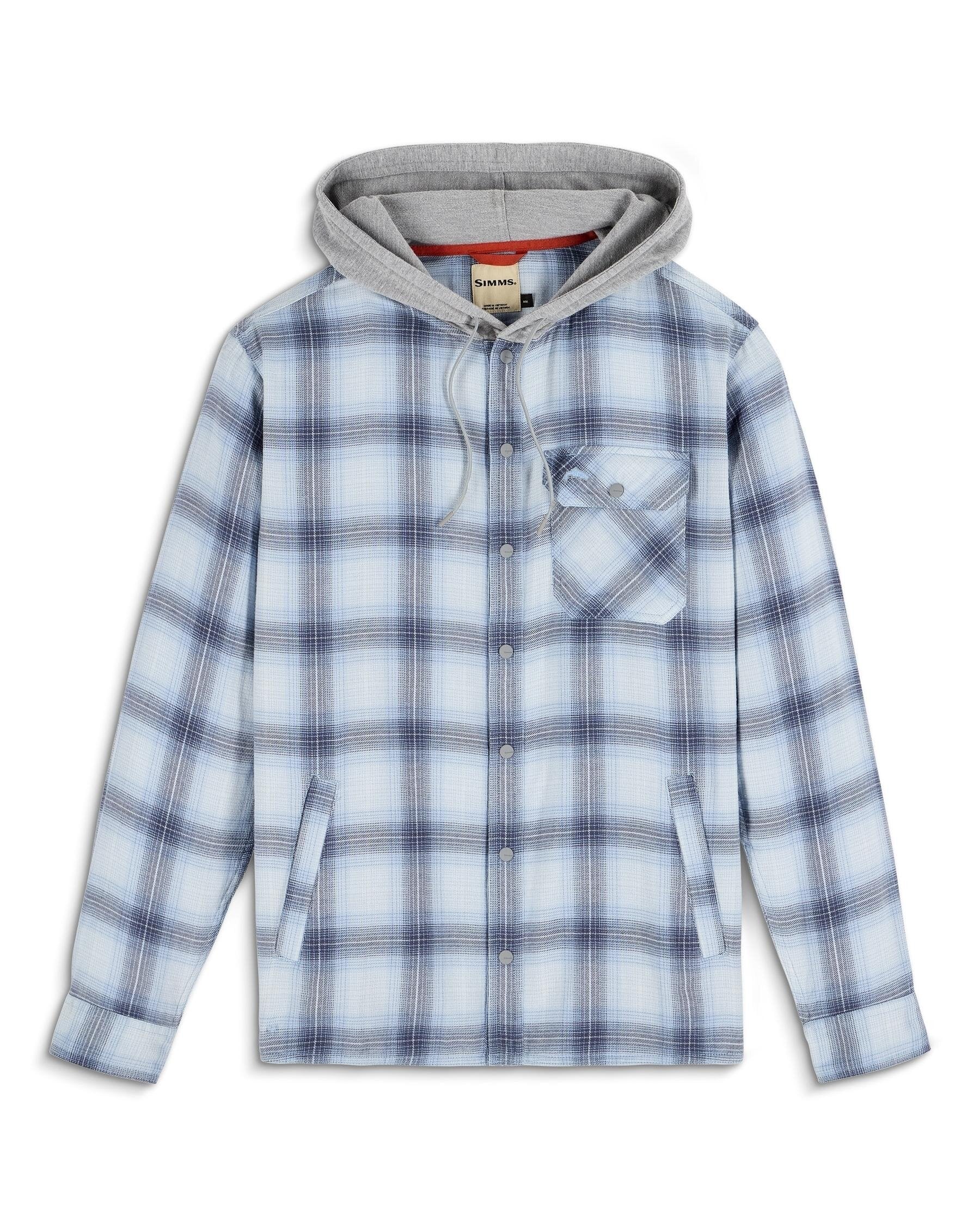 Men's Lightweight Flannel Hoody Shirt - Santee | Simms Fishing