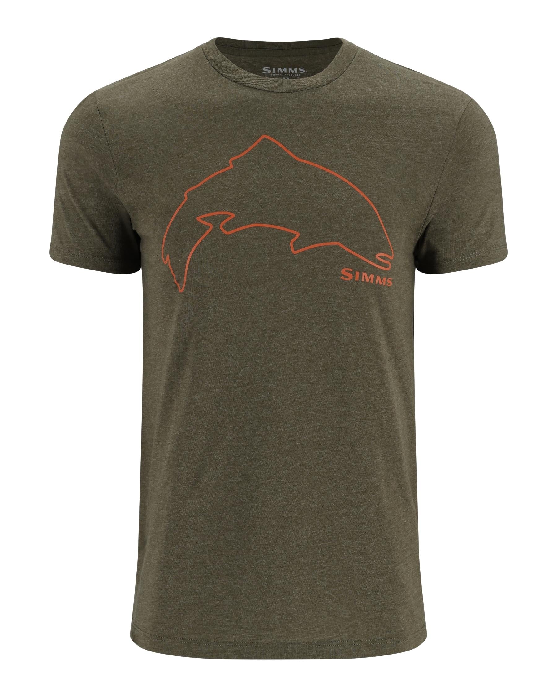 Men's Trout Outline Fishing T-Shirt | Simms Fishing