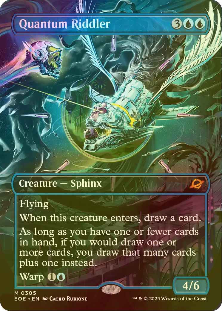 MTG 量子の謎かけ屋 / Quantum Riddler 日本語4枚セット 量子の謎かけ