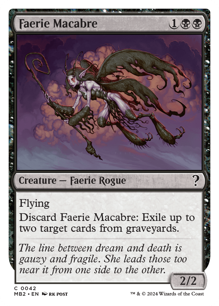 フェアリーの忌み者/Faerie Macabre (白枠) 【英語版】 [MB2-黒C