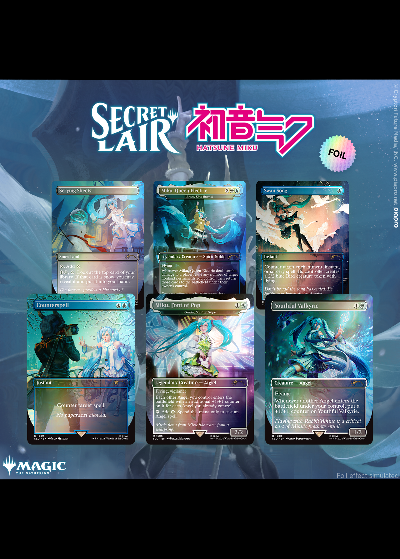 Secret Lair x Hatsune Miku: Winter Diva | RAINBOW FOIL EDITION