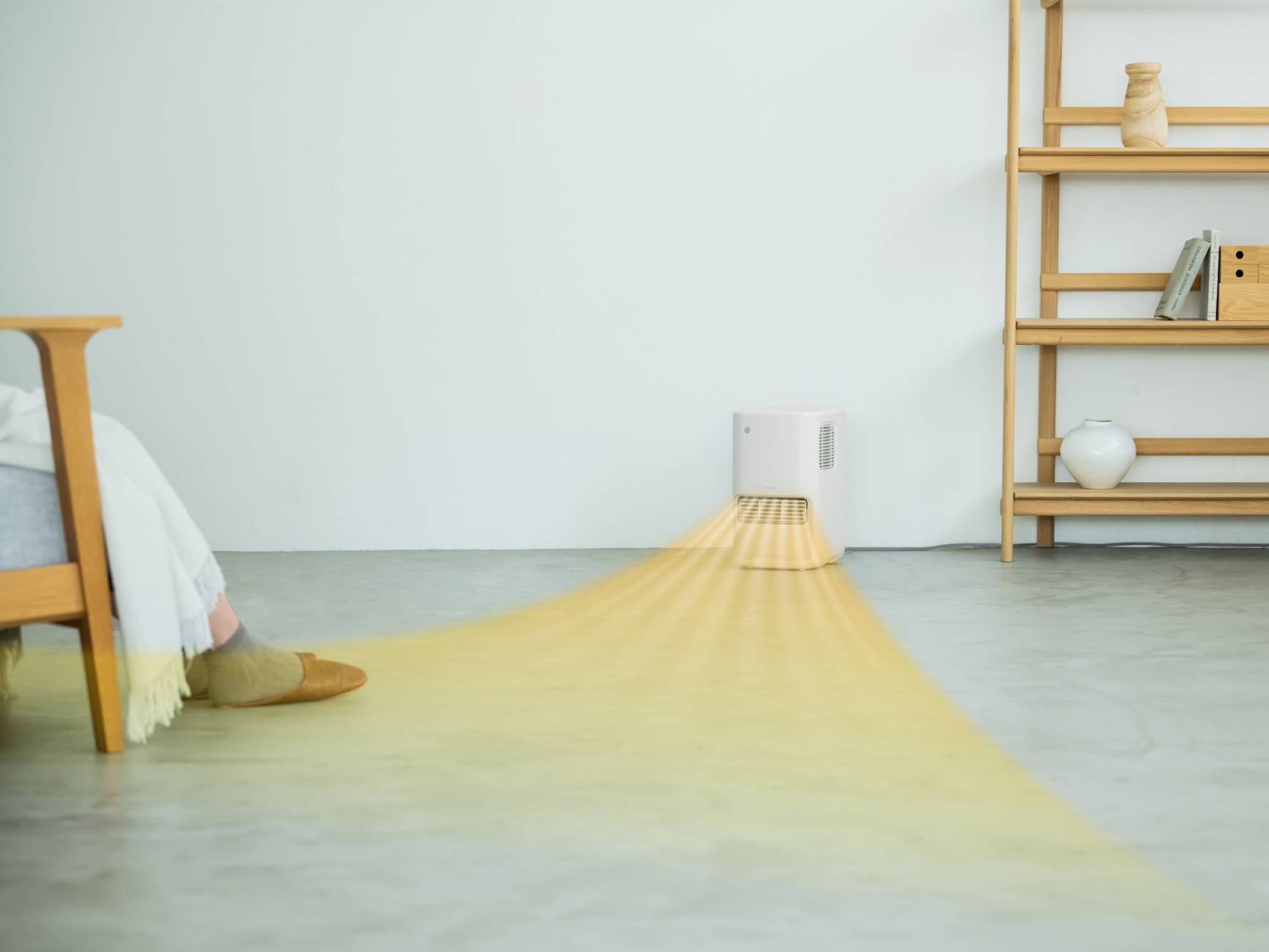 加湿機能付き セラミックファンヒーター ポカプラス - シロカ株式会社