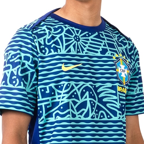 2024 ブラジル代表 アカデミープロ プレマッチトップ／サッカー