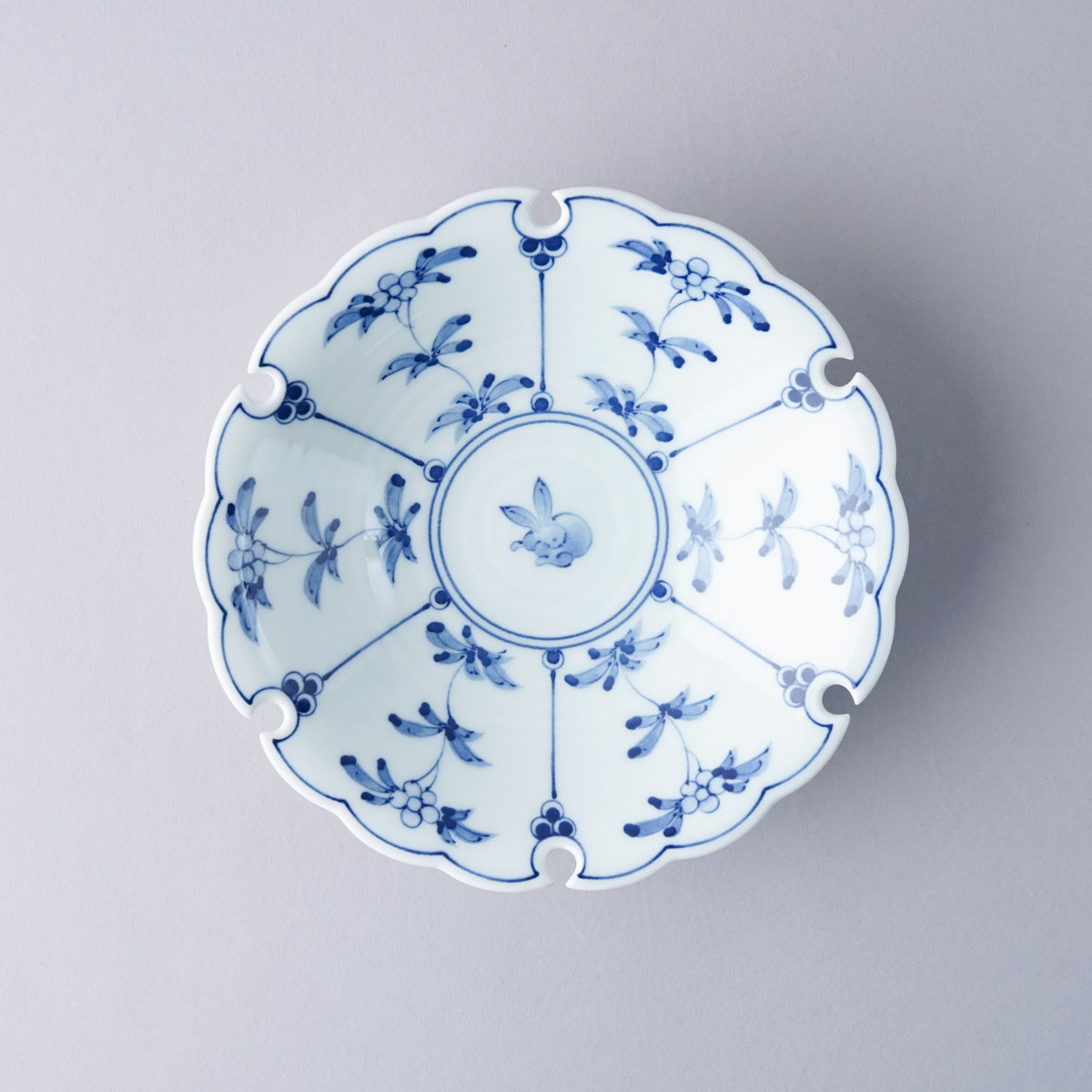 波佐見焼 染付 花丸文 中鉢 15.5cm 高山陶器の通販｜Studio1156