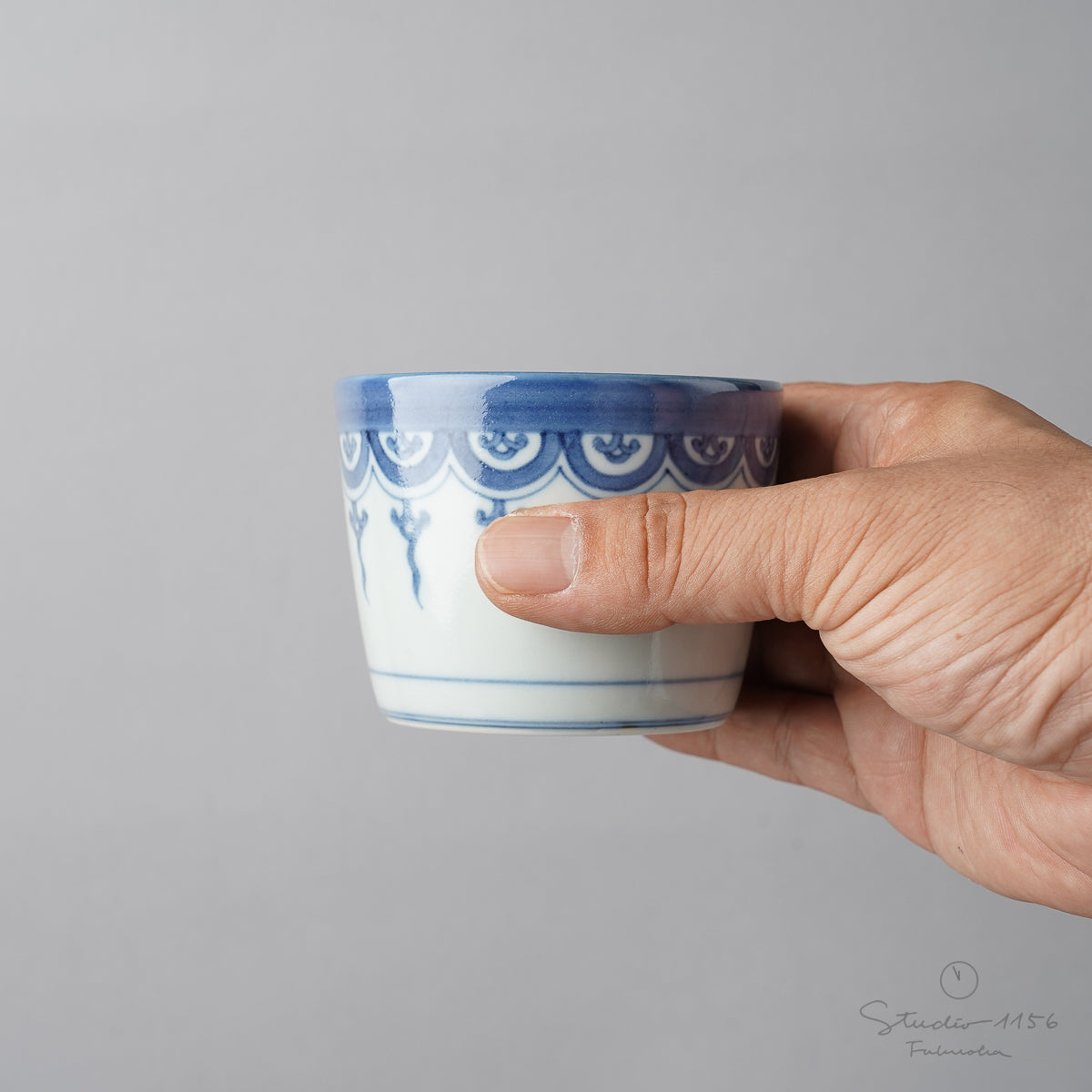 有田焼 染付 瓔珞紋 そば猪口(大) 220ml 李荘窯の通販｜Studio1156