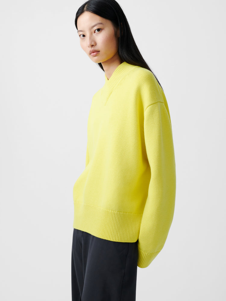 Nohwe Knit in Acid Yellow | Merino Wool Jumper | Studio Nicholson