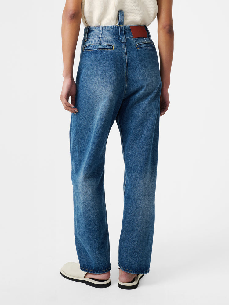 Akerman Denim Pant in Worn Wash Indigo – Studio Nicholson
