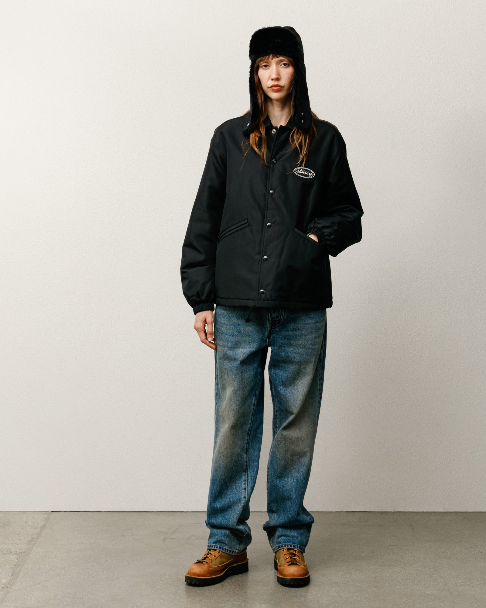 Coaches Jacket – Black | Outerwear | Stüssy