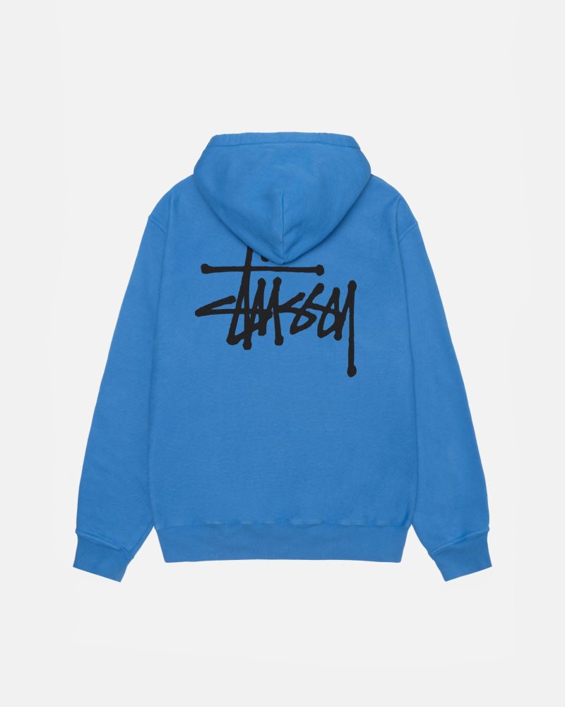 Stussy Basic Stüssy Pigment Dyed パーカー 青 日本 新作 | Stussy Japan