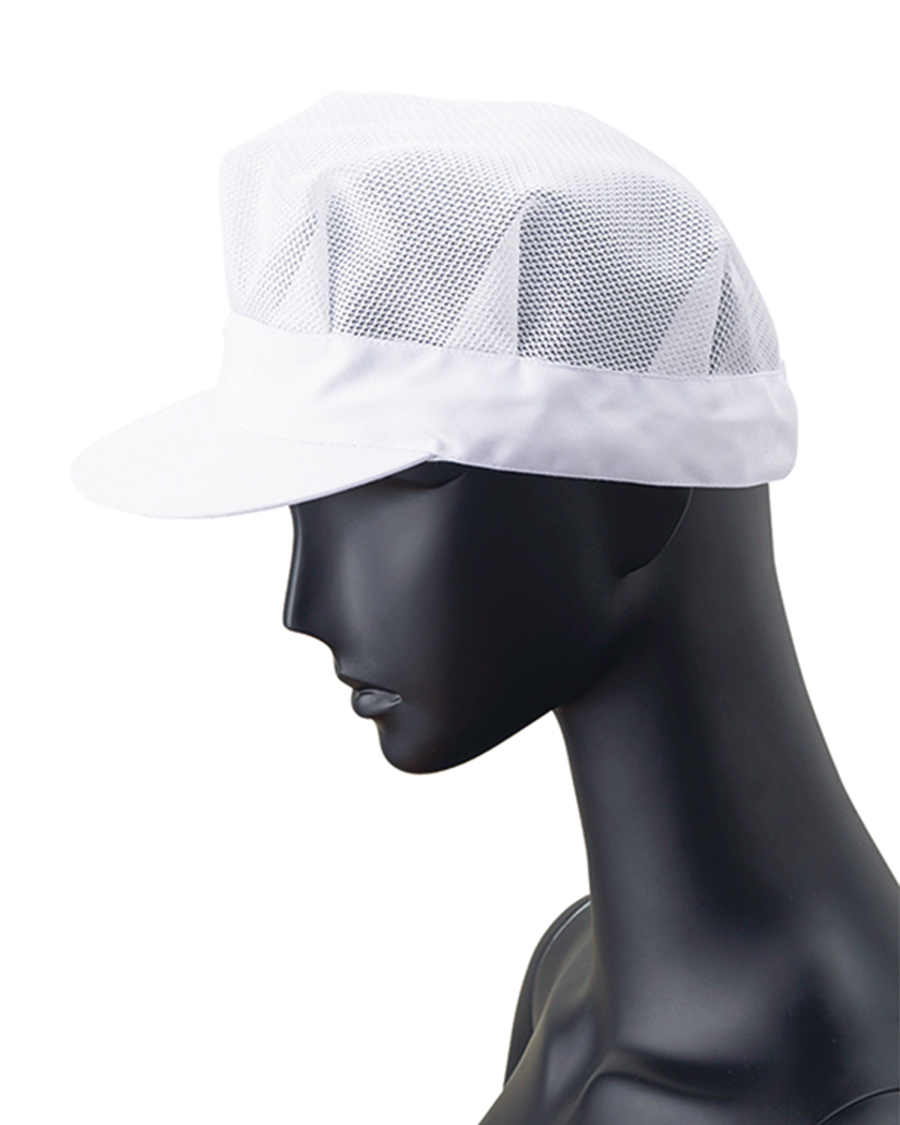 シャミラン】高温作業向け 八角帽子(メッシュケープ付き