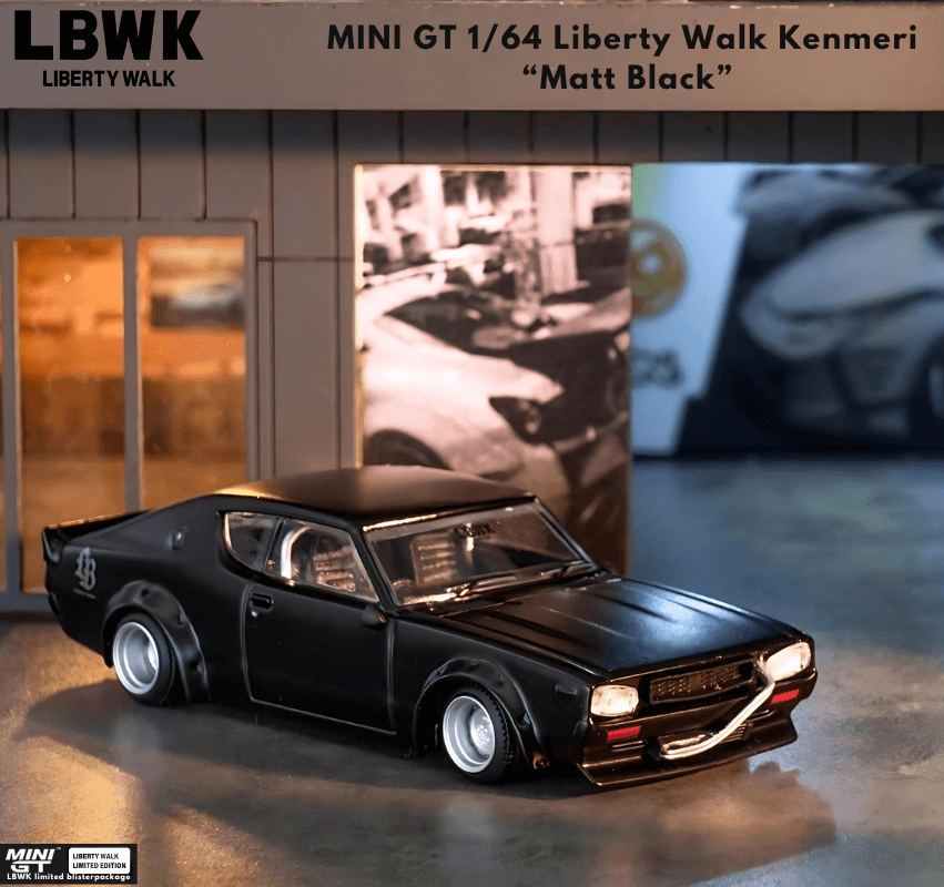 1/64スケール MINI GT「Nissan Skyline Kenmeri Liberty Walk」(マット