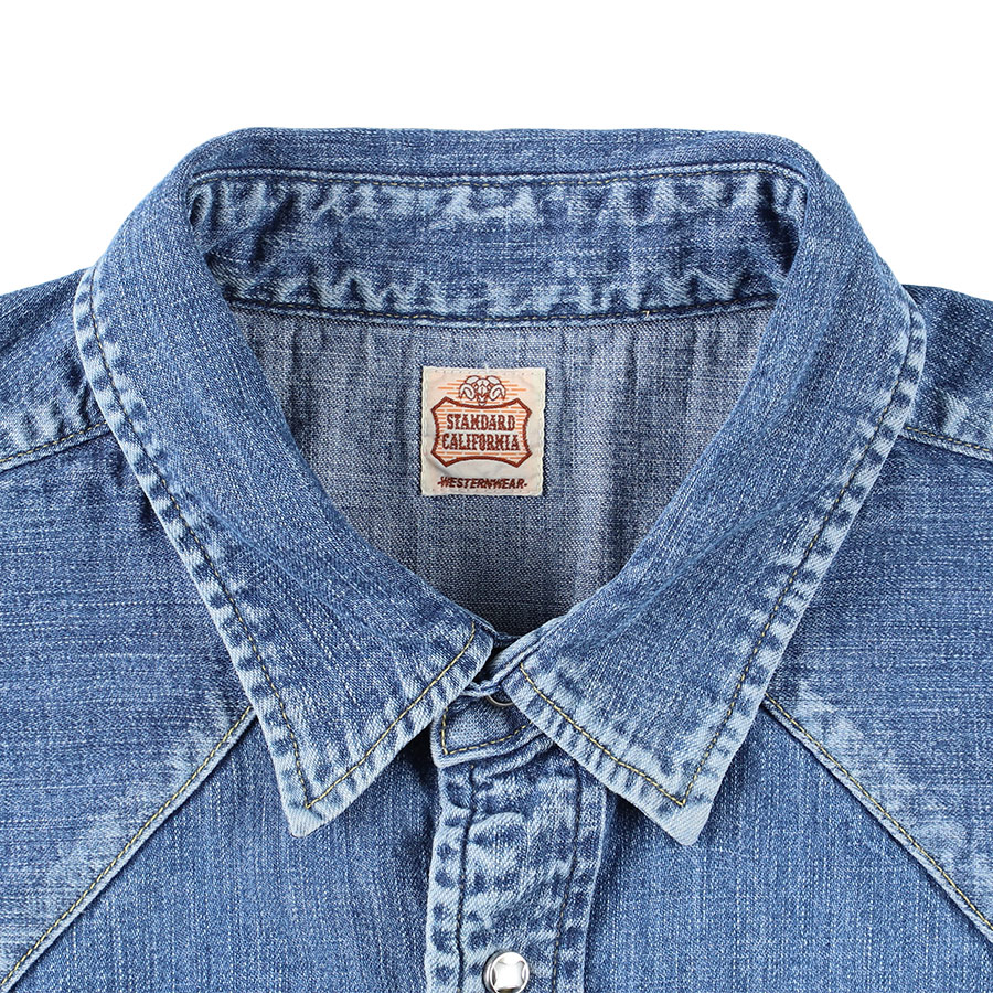 Standard California Denim Western Shirt Vintage Wash delivery