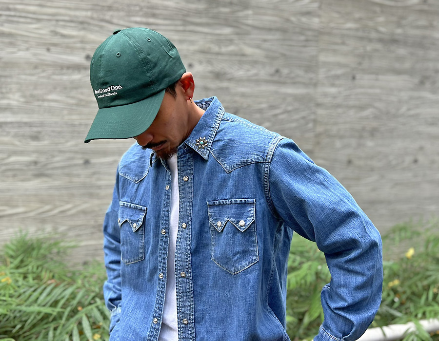 HTC Custom Standard California Denim Western Shirt Vintage Wash