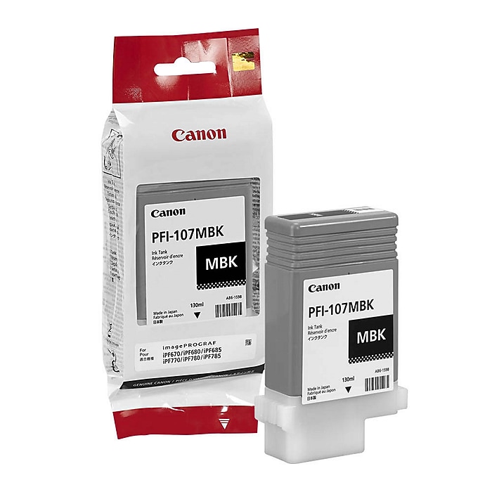 Canon 107 Black Matte Standard Yield Ink Cartridge (6704B001