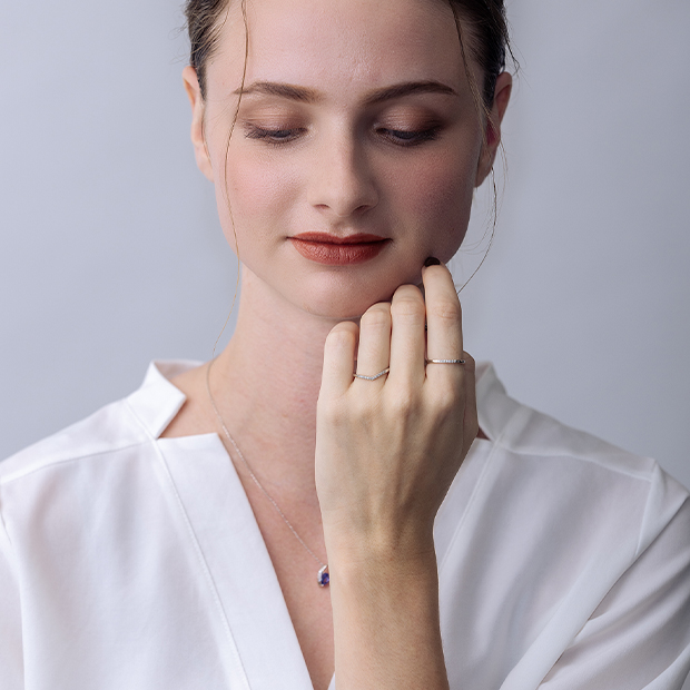 WISHBONE V RING(2XR0247)Pt950 リング｜スタージュエリー公式