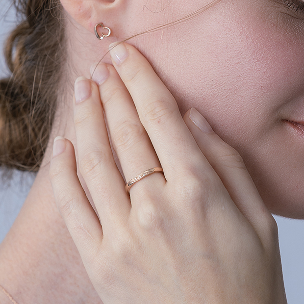 DIAMOND WAVE RING(2JR0618)K10 リング｜スタージュエリー公式