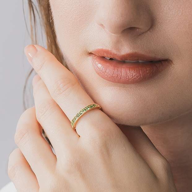 GREEN GARNET RING(2JR0560)K10 リング｜スタージュエリー公式