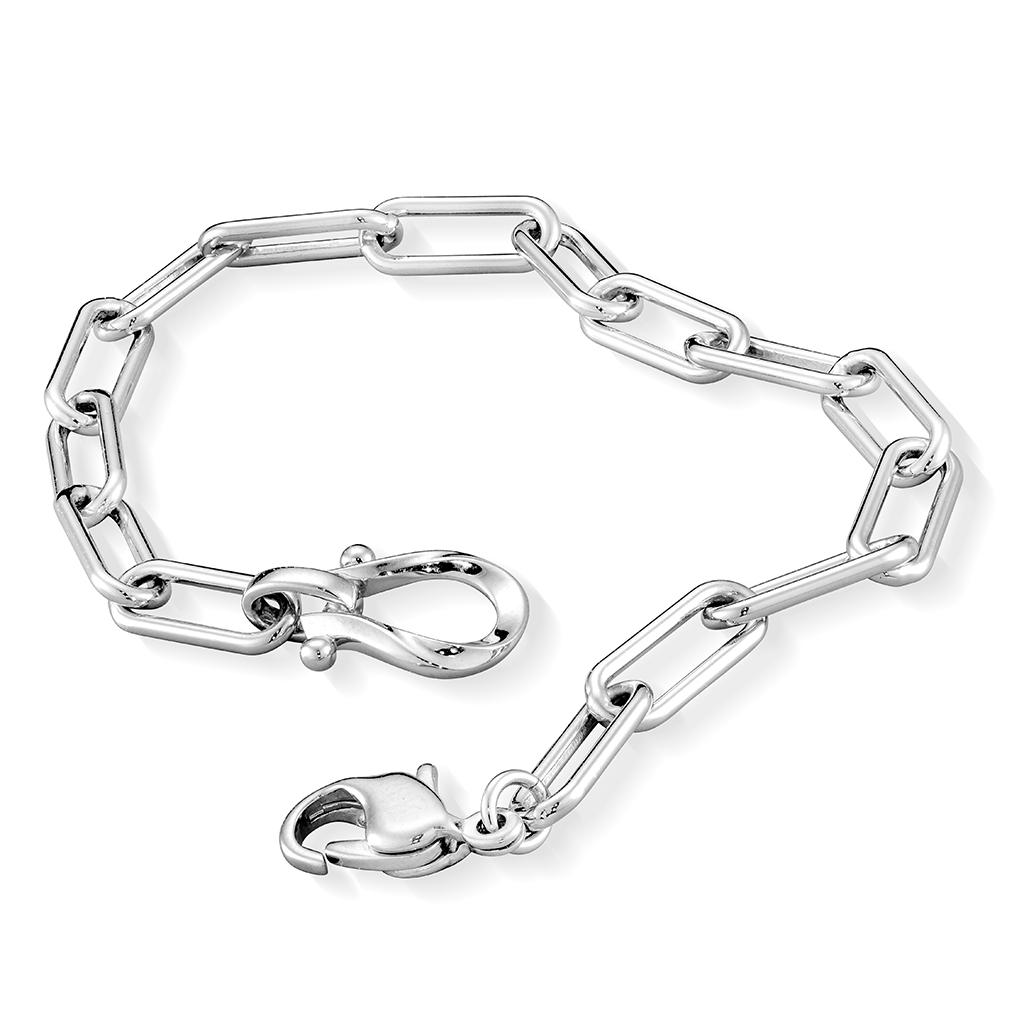 BUCKLE CLIP CHAIN BRACELET(17cm)(2SU0988)SV925 ブレスレット