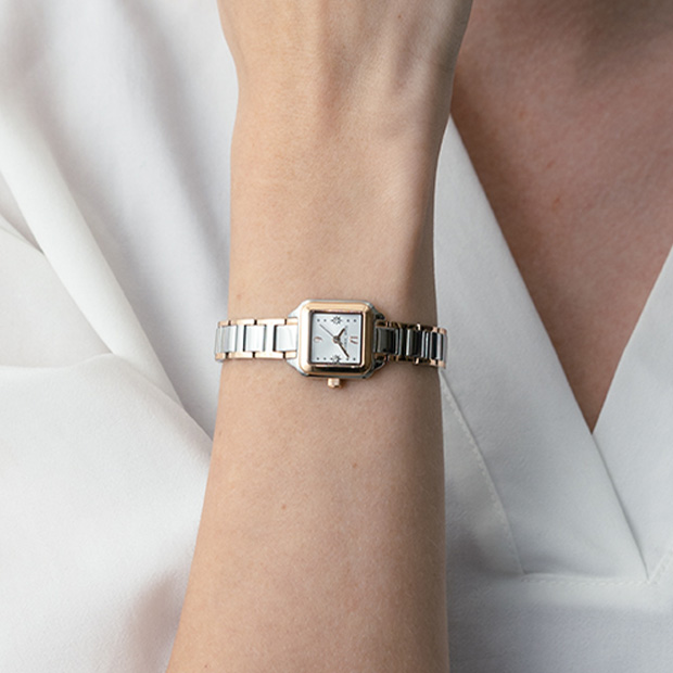 DIAMOND SQUARE WATCH(2SW1106)STEEL ウォッチ｜スタージュエリー公式