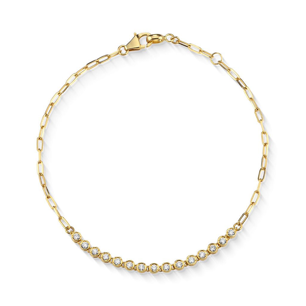 DIAMOND LINK BRACELET(1ZU0483)K18 ブレスレット｜スタージュエリー