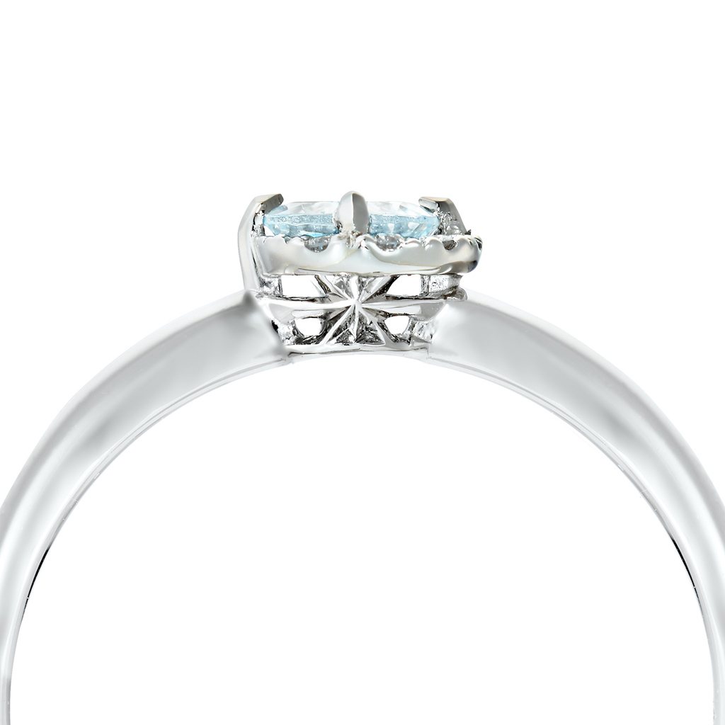POWER ON THE MOON AQUAMARINE RING(2XR0241)Pt950 リング｜スター