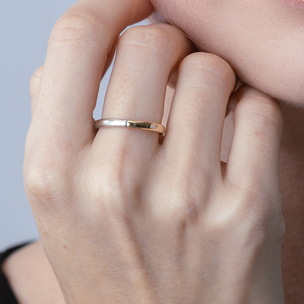 BICOLOR RING(2SR1520)SV925/K10 リング｜スタージュエリー公式