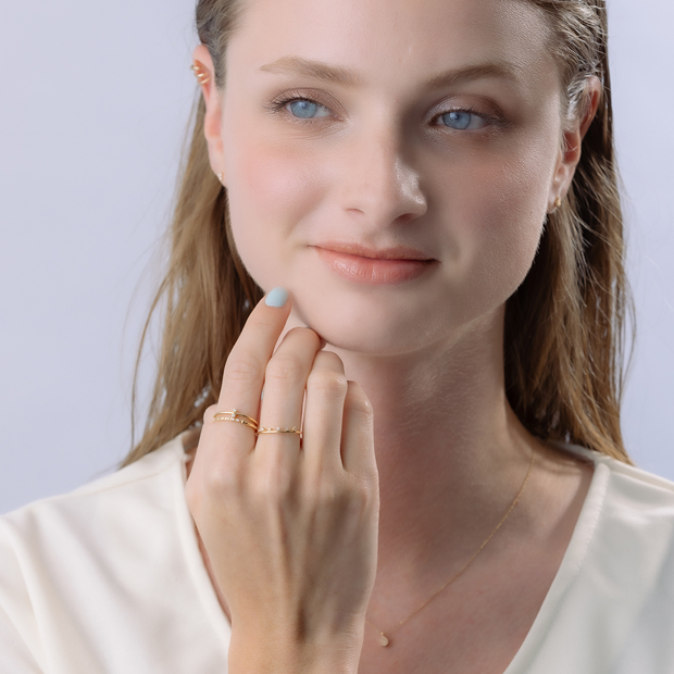 DIAMOND SKINNY RING(2JR0600)K10 リング｜スタージュエリー公式