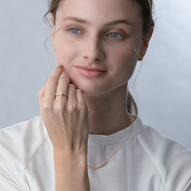 BRIGHTEST STAR DIAMOND RING(1ZR1156)K18 リング｜スタージュエリー