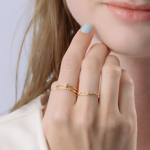DIAMOND SKINNY RING(2JR0600)K10 リング｜スタージュエリー公式