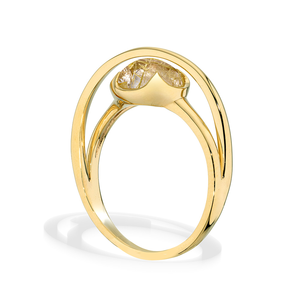 COLOR CALYX RING(ルチルクオーツ)(2JR0613)K10YG リング｜スター