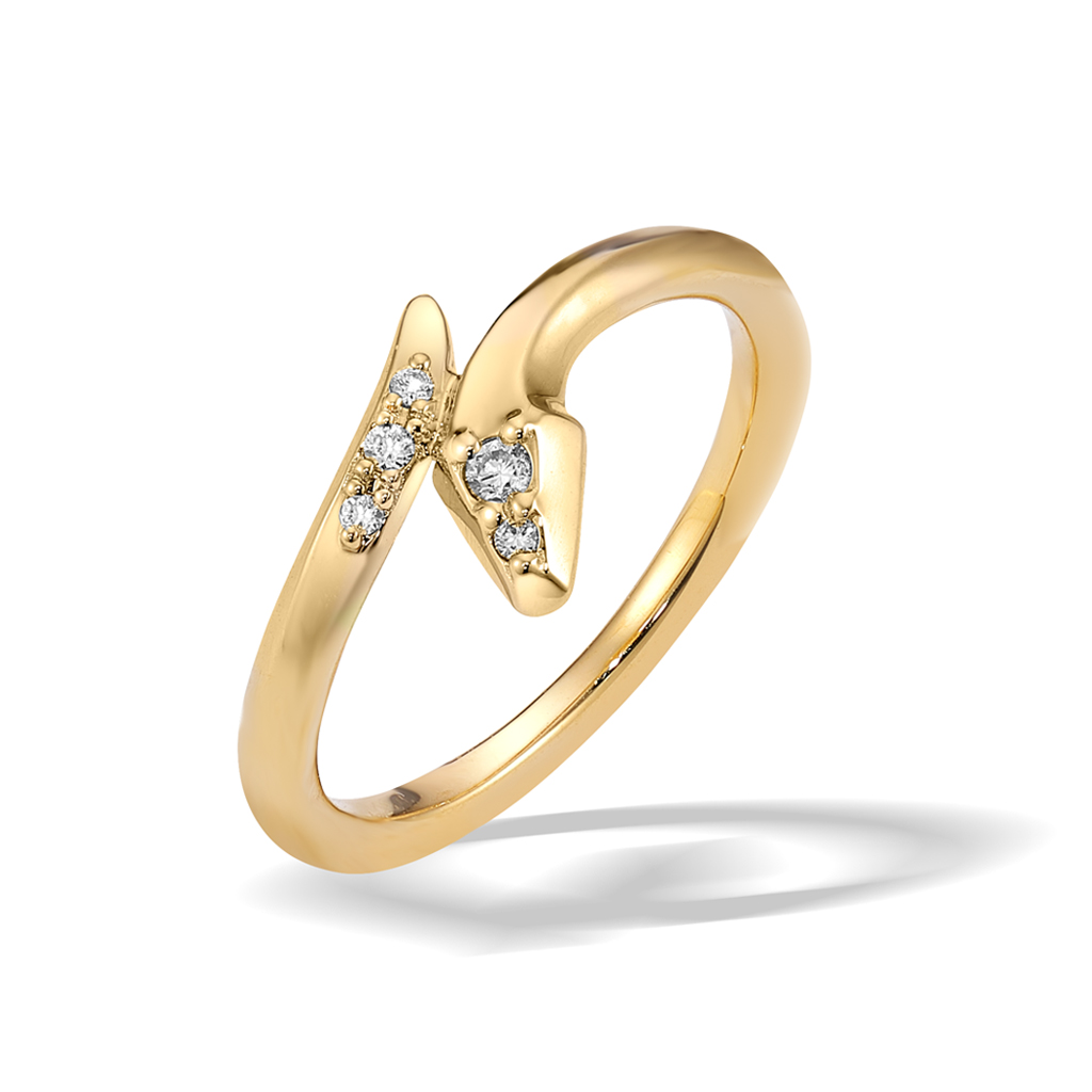 PYTHON KNOT PINKIE RING(2ZR1572)K18 ピンキーリング｜スター