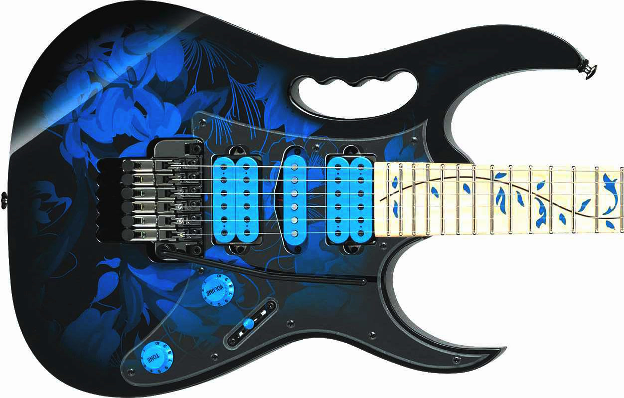 Ibanez Steve Vai JEM77P BFP Premium - blue floral pattern Str