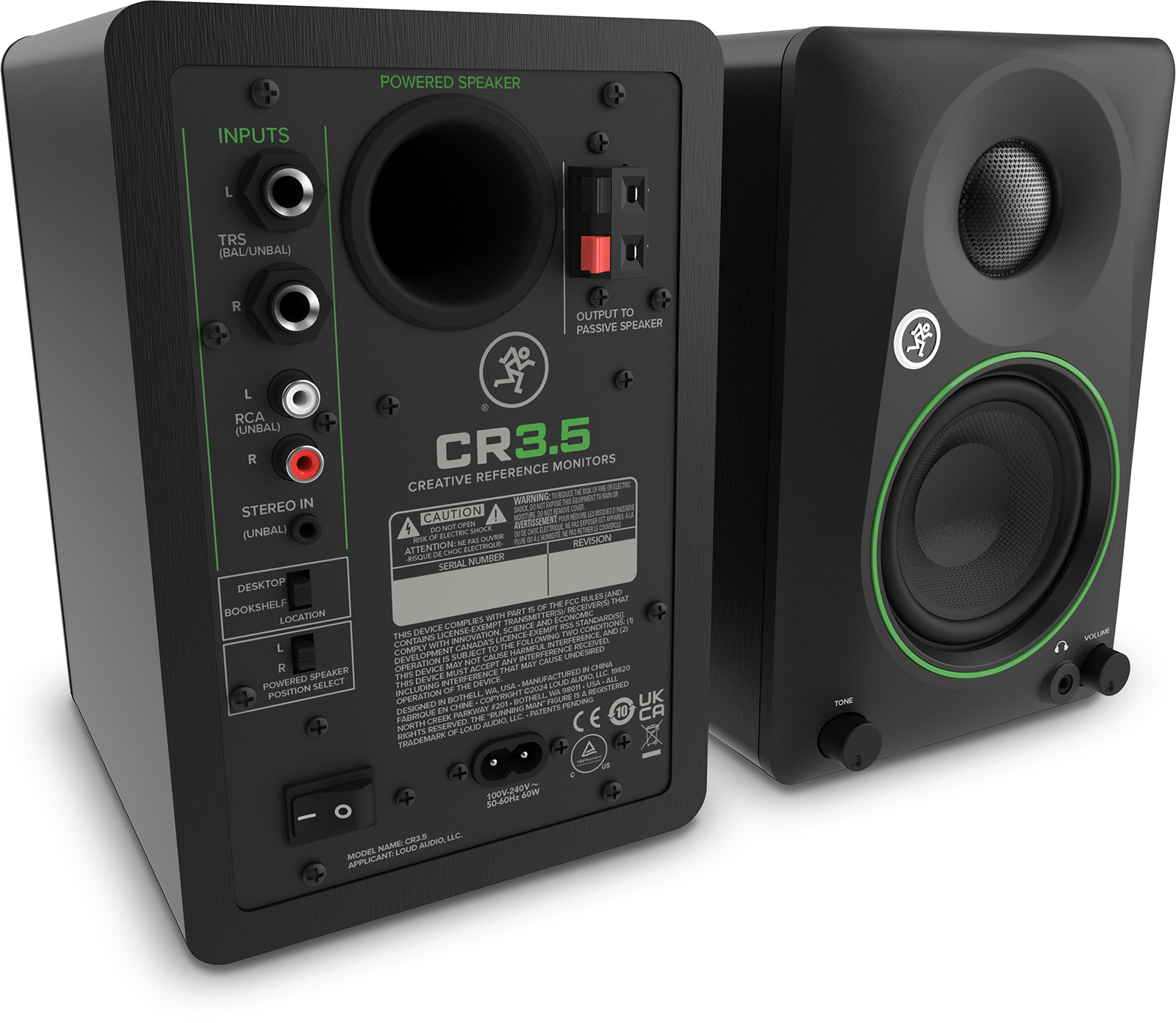 Mackie CR3.5 - one pair Active studio monitor