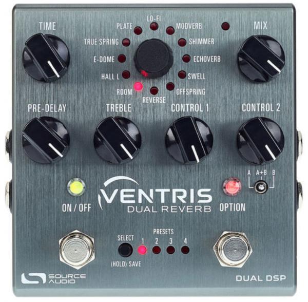 Source audio Ventris Dual Reverb Reverb, delay & echo effect pedal