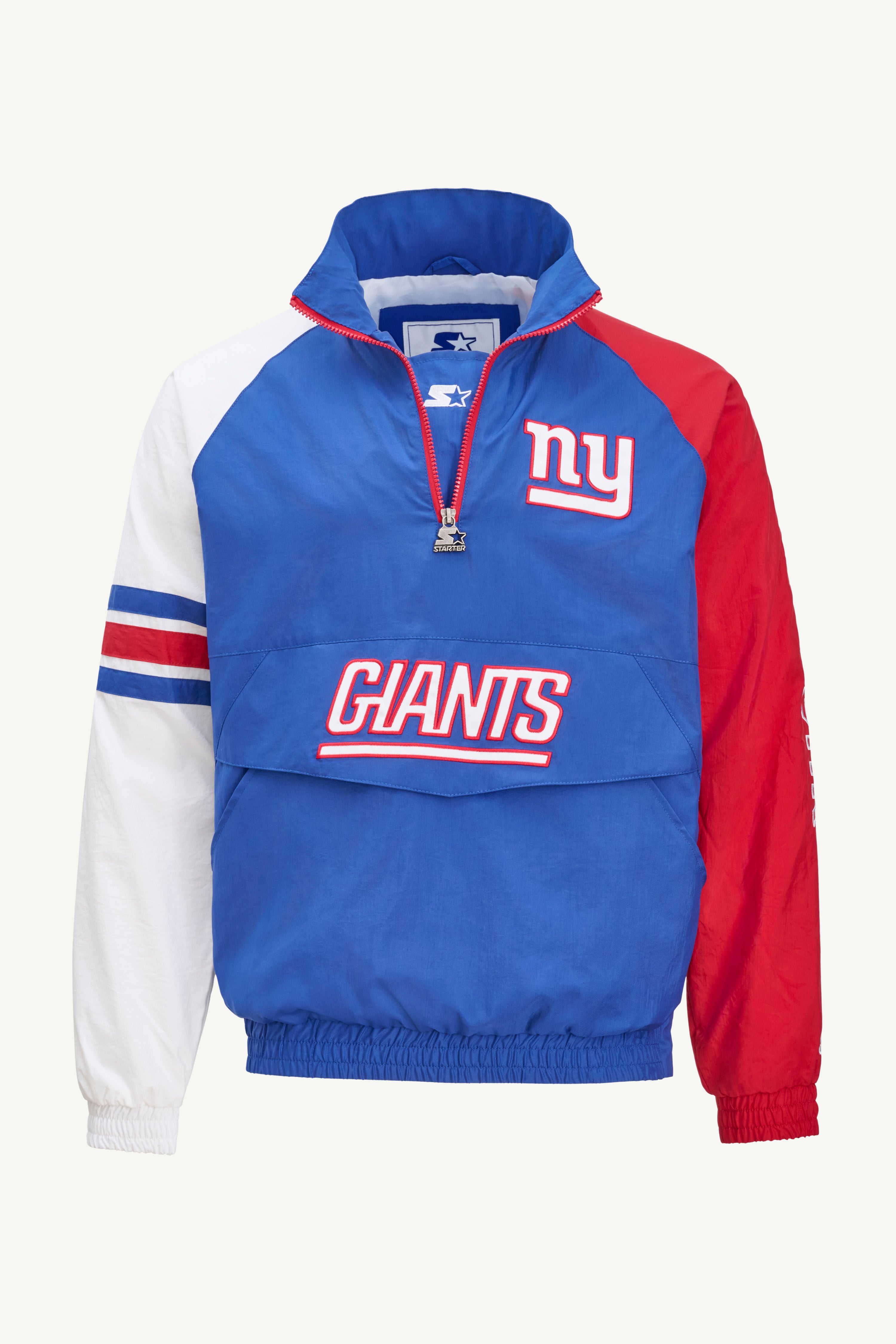 Mens New York Giants Quarter Zip Jacket | NFL | Starter