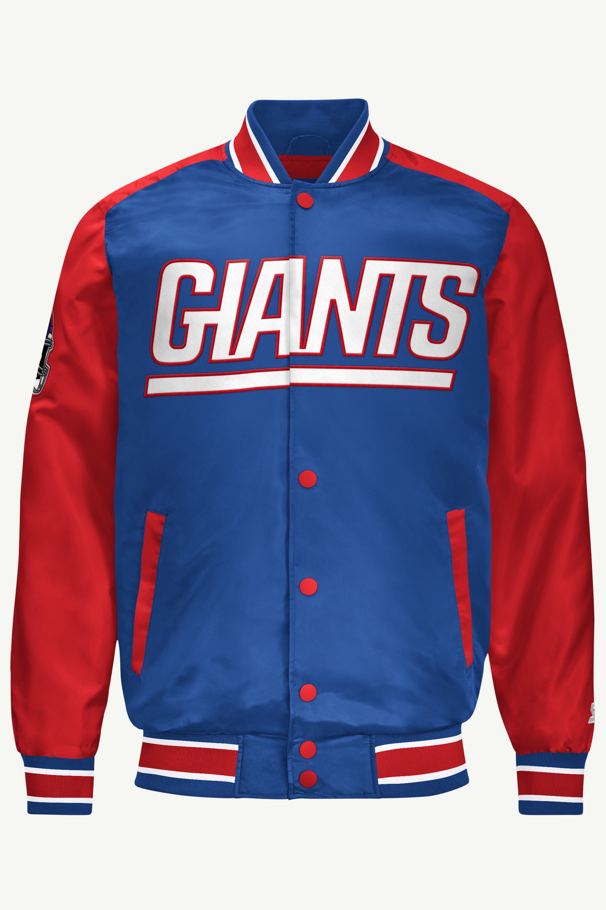 Mens New York Giants Satin Varsity Jacket | NFL | Starter