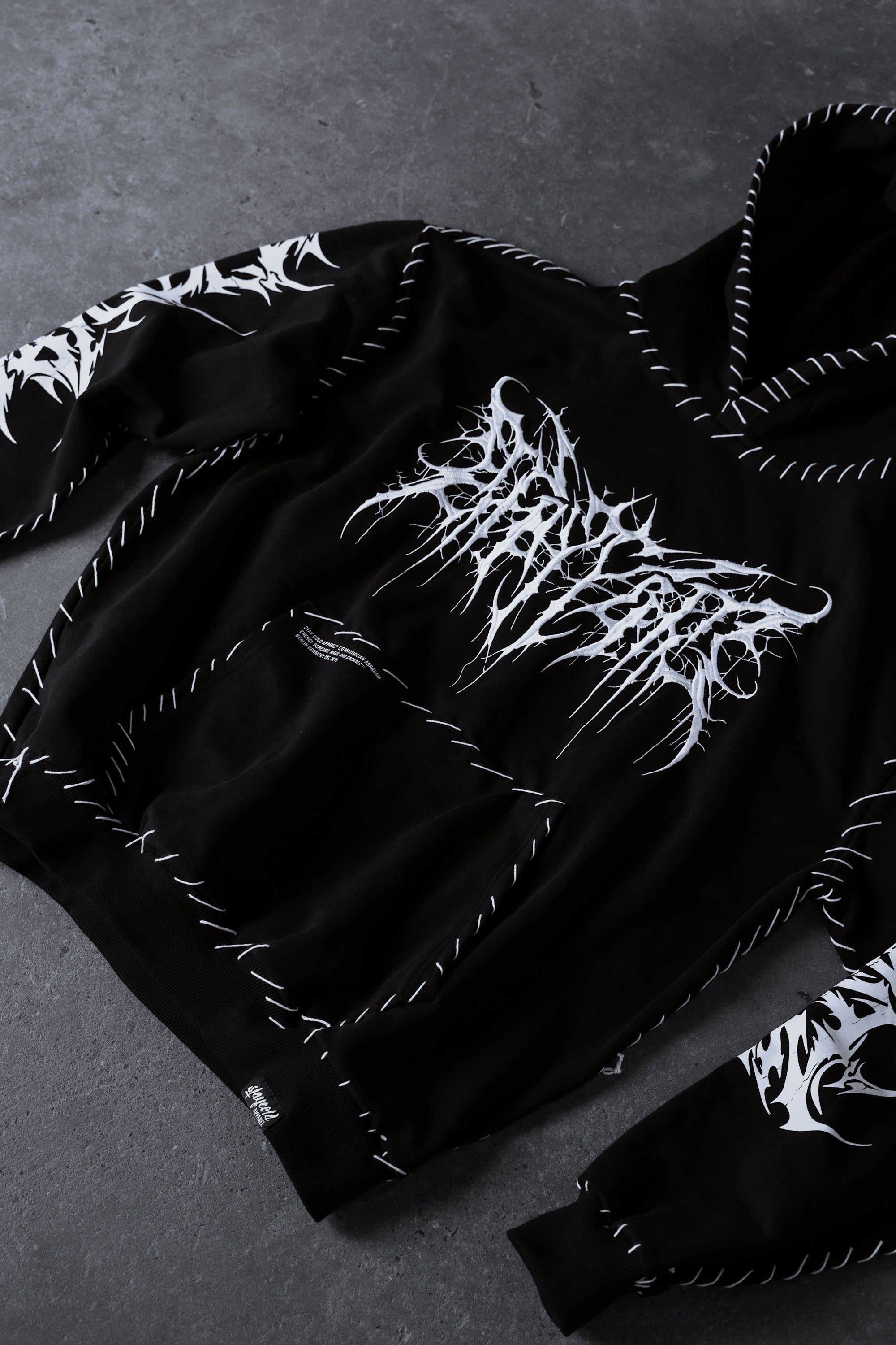 Void Woven - Heavy Oversized Hoodie (Black) 400GSM